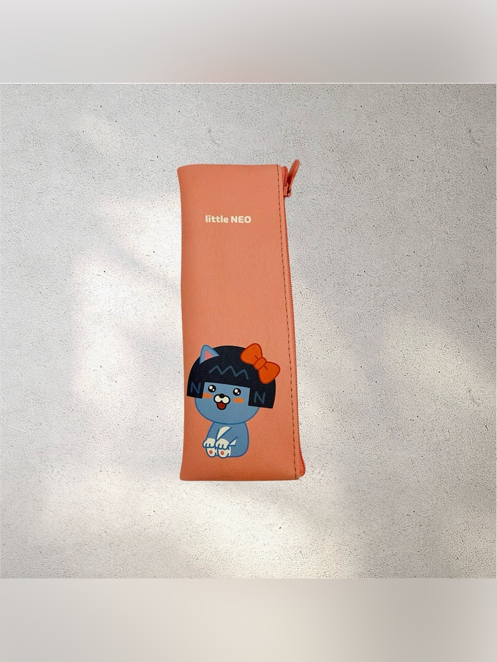 Kakao Little Friends Mini Flat Slim Pen Case Pencil Bag Little Neo